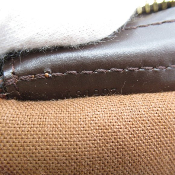 LOUIS VUITTON Chelsea Shoulder Tote Bag Damier Canvas Ebene Used brown LV - Picture 11 of 12